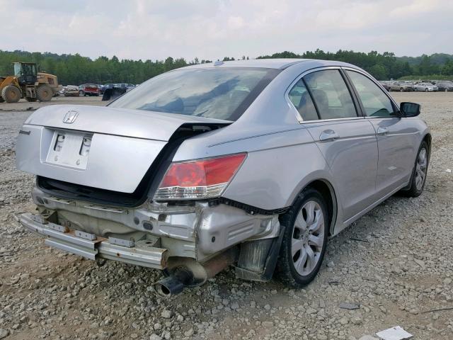 1HGCP26859A046711 - 2009 HONDA ACCORD EXL SILVER photo 4