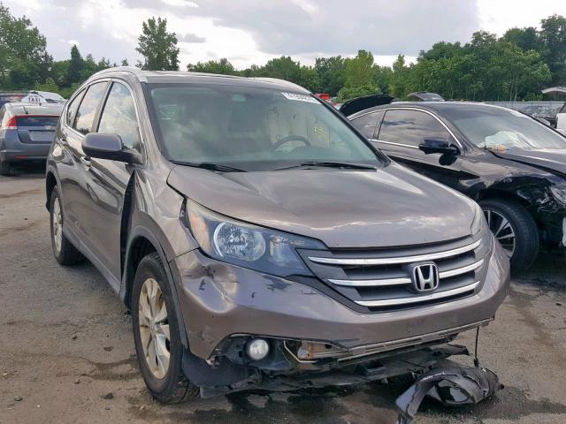 2HKRM4H76EH648103 - 2014 HONDA CR-V EXL GRAY photo 1