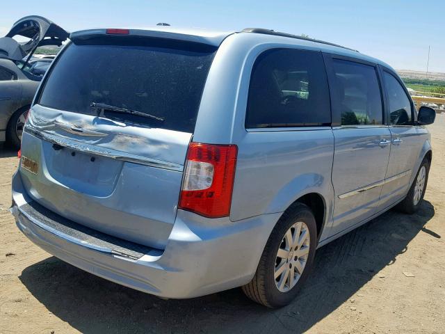 2C4RC1BG6DR573253 - 2013 CHRYSLER TOWN & COU BLUE photo 4