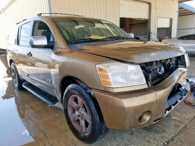 5N1AA08A85N705262 - 2005 NISSAN ARMADA SE GOLD photo 1