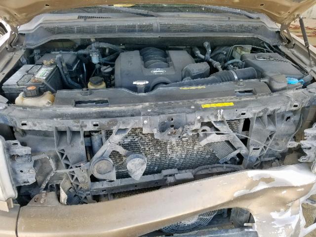 5N1AA08A85N705262 - 2005 NISSAN ARMADA SE GOLD photo 7