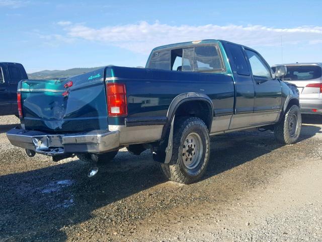 1B7GG23Y3RS681571 - 1994 DODGE DAKOTA GREEN photo 4