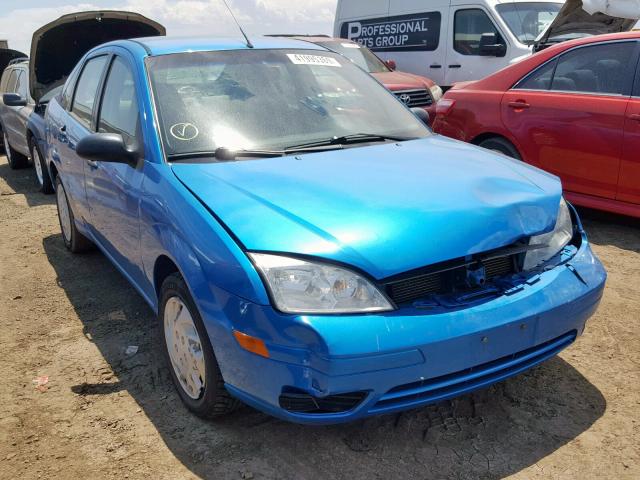 1FAFP34N97W233739 - 2007 FORD FOCUS ZX4 BLUE photo 1