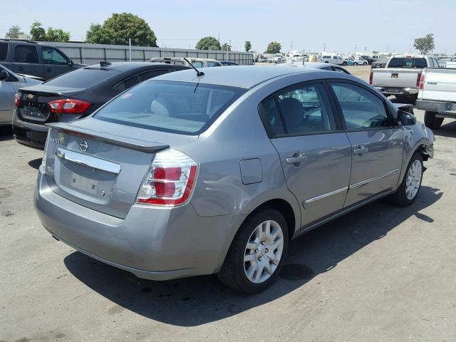 3N1AB6AP1CL734525 - 2012 NISSAN SENTRA 2.0 SILVER photo 4