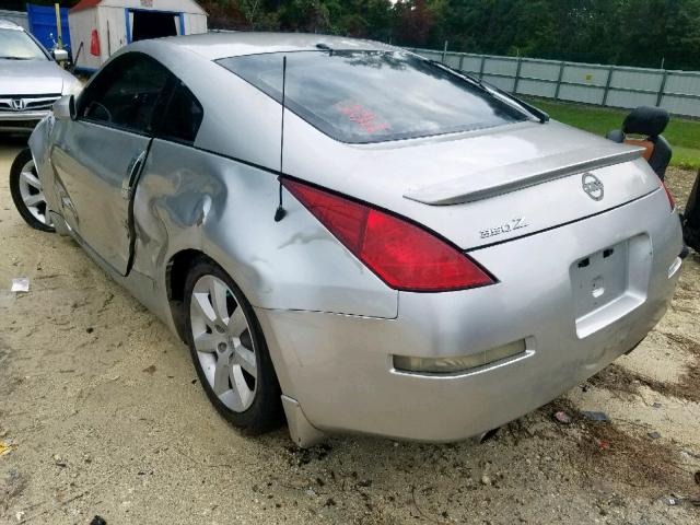 JN1AZ34D34T151964 - 2004 NISSAN 350Z COUPE SILVER photo 3