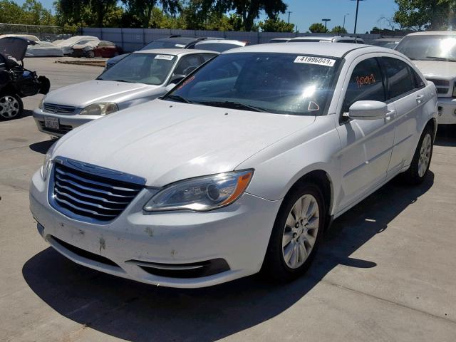 1C3CCBAB3CN199721 - 2012 CHRYSLER 200 LX WHITE photo 2