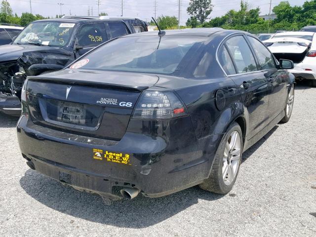 6G2ER57758L132278 - 2008 PONTIAC G8 BLACK photo 4