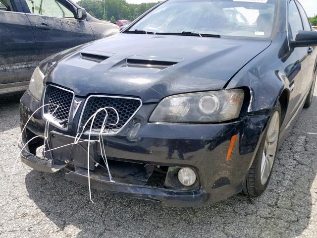 6G2ER57758L132278 - 2008 PONTIAC G8 BLACK photo 9