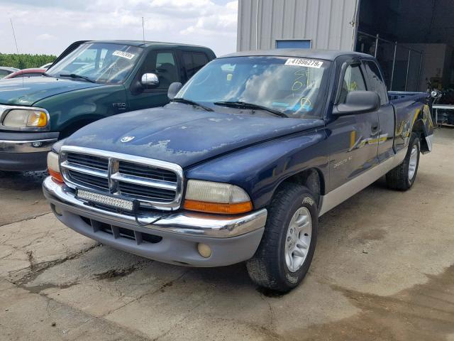 1B7GL22X71S114935 - 2001 DODGE DAKOTA TWO TONE photo 2