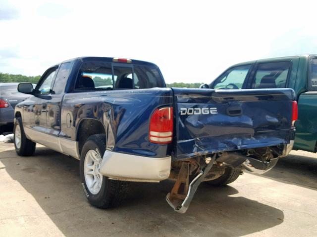 1B7GL22X71S114935 - 2001 DODGE DAKOTA TWO TONE photo 3