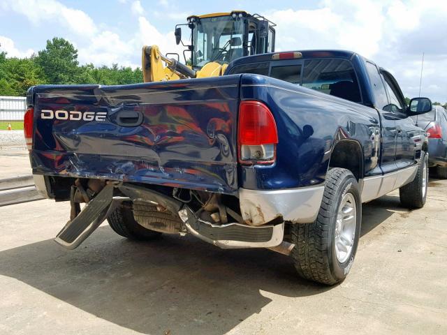 1B7GL22X71S114935 - 2001 DODGE DAKOTA TWO TONE photo 4