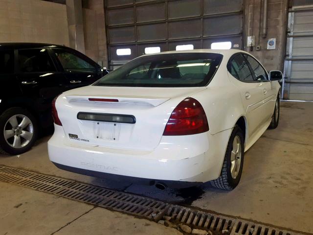 2G2WP552961266518 - 2006 PONTIAC GRAND PRIX WHITE photo 4