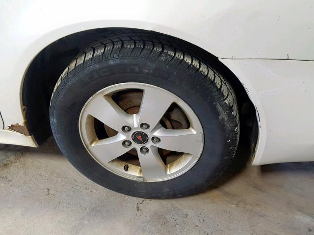 2G2WP552961266518 - 2006 PONTIAC GRAND PRIX WHITE photo 9