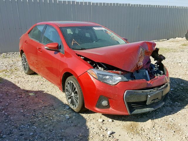 5YFBURHE2GP529032 - 2016 TOYOTA COROLLA L RED photo 1