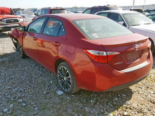 5YFBURHE2GP529032 - 2016 TOYOTA COROLLA L RED photo 3