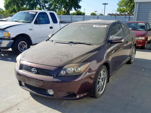 JTKDE167X80237838 - 2008 TOYOTA SCION TC MAROON photo 2
