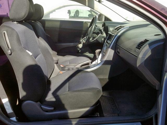JTKDE167X80237838 - 2008 TOYOTA SCION TC MAROON photo 5