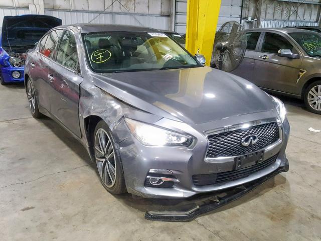 JN1BV7AR2EM705269 - 2014 INFINITI Q50 BASE GRAY photo 1