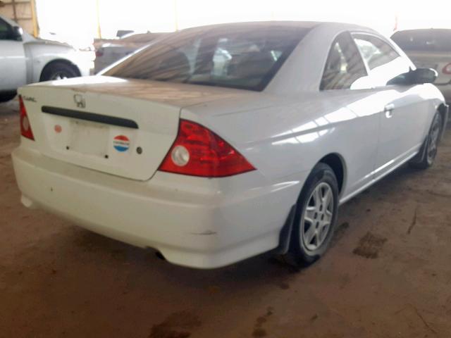 1HGEM22195L036403 - 2005 HONDA CIVIC DX V WHITE photo 4