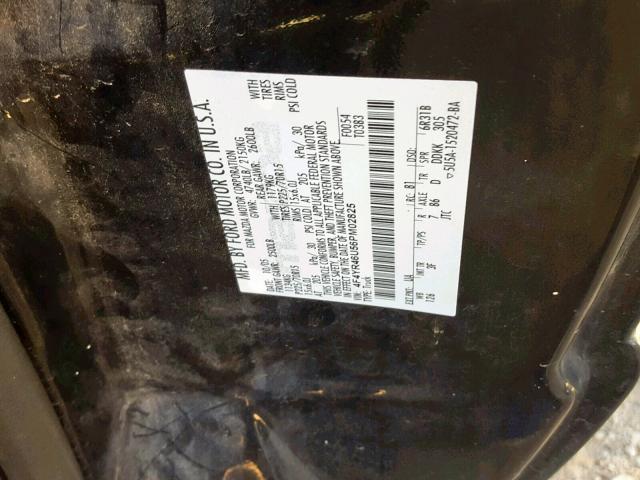 4F4YR46U56PM02825 - 2006 MAZDA B3000 CAB BLACK photo 10