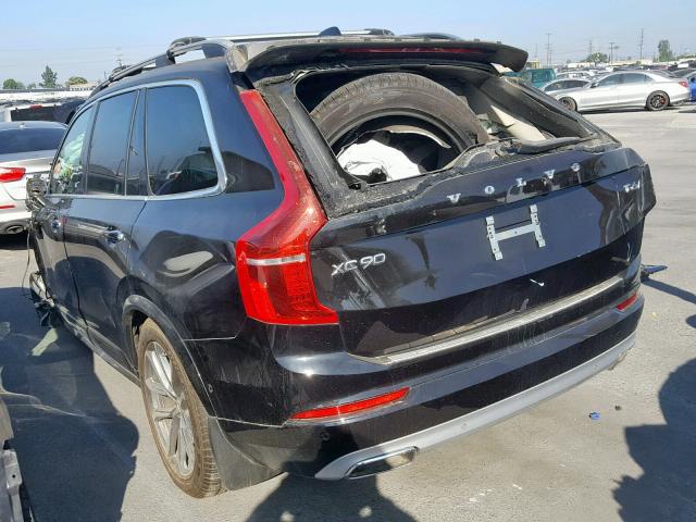 YV4A22PKXH1136625 - 2017 VOLVO XC90 T6 BLACK photo 3