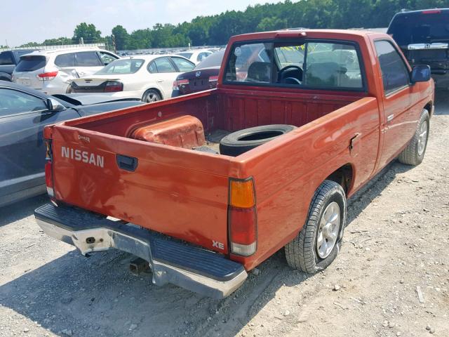 1N6SD11SXVC384567 - 1997 NISSAN TRUCK BASE RED photo 4