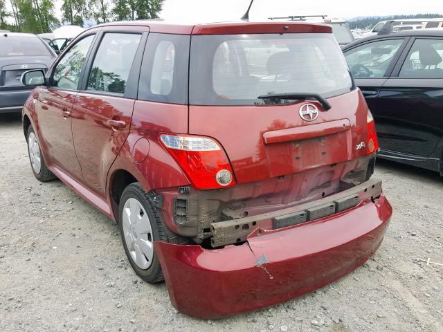 JTKKT624665009082 - 2006 TOYOTA SCION XA BURGUNDY photo 3