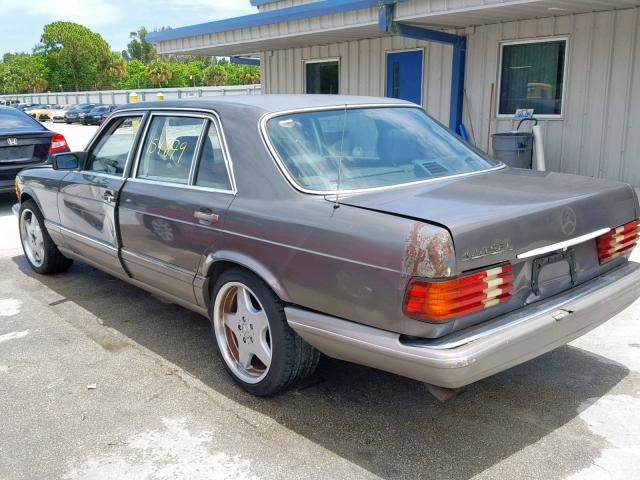 WDBCA35D9HA359181 - 1987 MERCEDES-BENZ 420 SEL GRAY photo 3