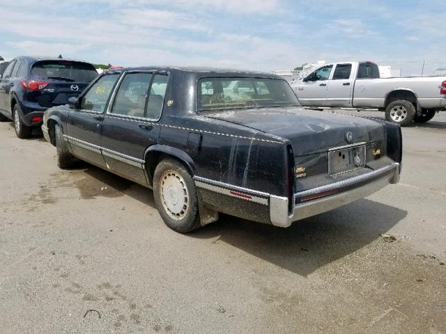 1G6CT53B7P4216626 - 1993 CADILLAC DEVILLE TO BLACK photo 3