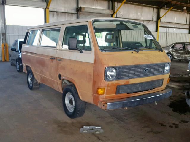 WV2YB0257DH094439 - 1983 VOLKSWAGEN VANAGON BU ORANGE photo 1