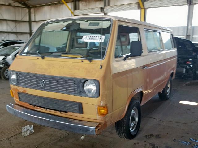 WV2YB0257DH094439 - 1983 VOLKSWAGEN VANAGON BU ORANGE photo 2