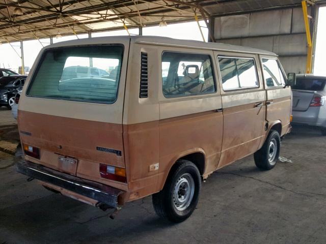 WV2YB0257DH094439 - 1983 VOLKSWAGEN VANAGON BU ORANGE photo 4