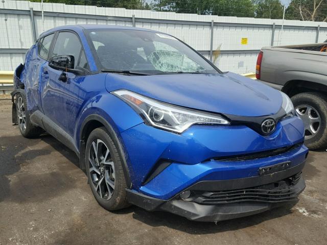 NMTKHMBX0JR026176 - 2018 TOYOTA C-HR XLE BLUE photo 1