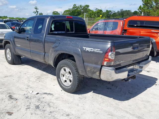 5TFUU4EN7DX079438 - 2013 TOYOTA TACOMA GRAY photo 3