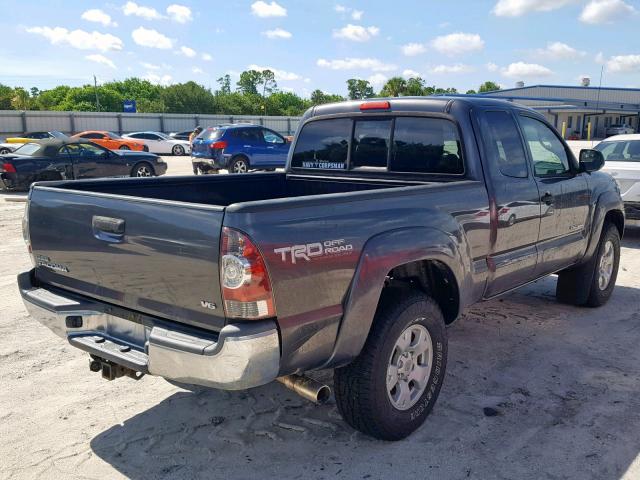 5TFUU4EN7DX079438 - 2013 TOYOTA TACOMA GRAY photo 4