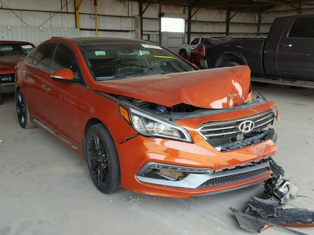 5NPE34AB0FH190415 - 2015 HYUNDAI SONATA SPO ORANGE photo 1