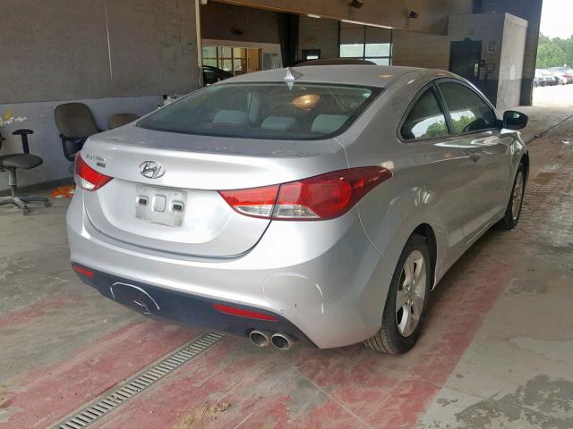 KMHDH6AE6DU003776 - 2013 HYUNDAI ELANTRA CO SILVER photo 4