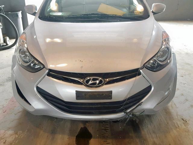 KMHDH6AE6DU003776 - 2013 HYUNDAI ELANTRA CO SILVER photo 9