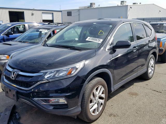 3CZRM3H54GG701265 - 2016 HONDA CR-V EX BLACK photo 2