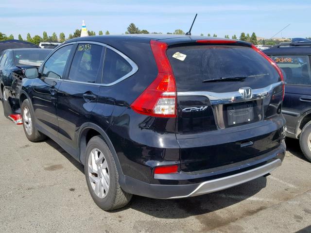 3CZRM3H54GG701265 - 2016 HONDA CR-V EX BLACK photo 3