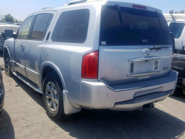 5N3AA08A95N812179 - 2005 INFINITI QX56 SILVER photo 3