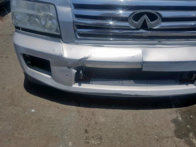 5N3AA08A95N812179 - 2005 INFINITI QX56 SILVER photo 9