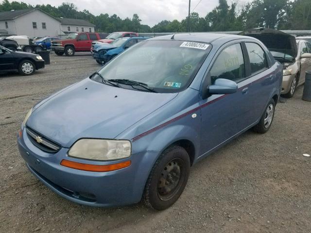 KL1TD56666B672482 - 2006 CHEVROLET AVEO BASE Mavi foto 2