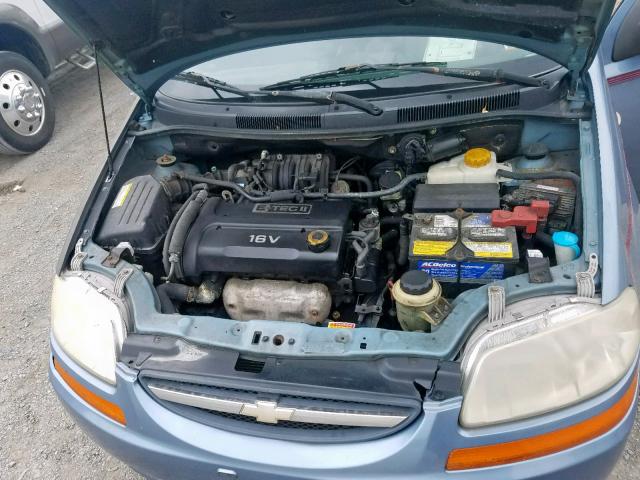 KL1TD56666B672482 - 2006 CHEVROLET AVEO BASE Mavi foto 7