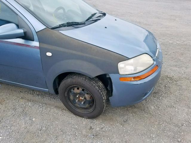 KL1TD56666B672482 - 2006 CHEVROLET AVEO BASE Mavi foto 9