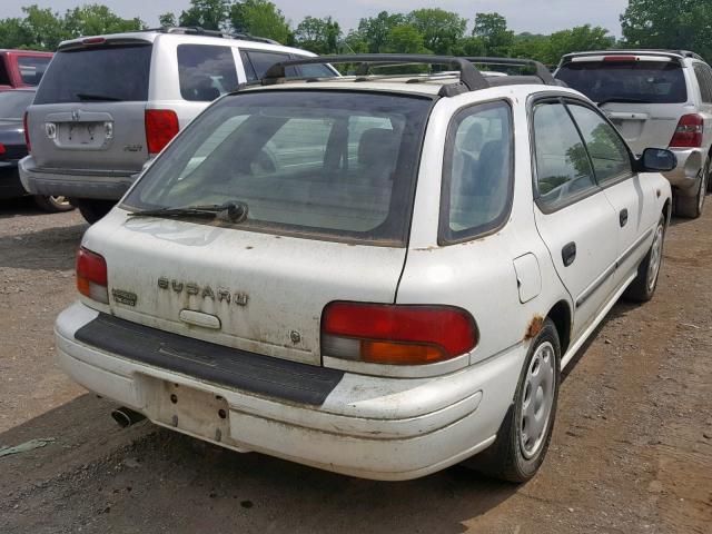 JF1GF4357WG807049 - 1998 SUBARU IMPREZA L WHITE photo 4