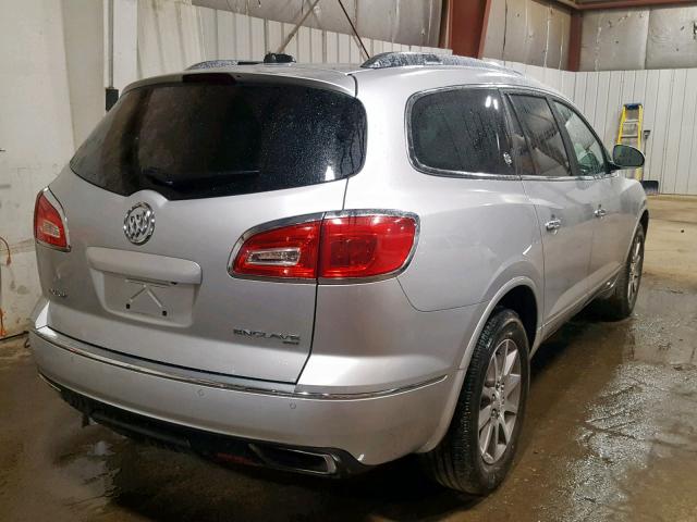 5GAKVBKD0GJ328160 - 2016 BUICK ENCLAVE SILVER photo 4