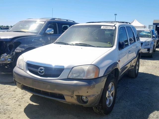 4F2YU08141KM26350 - 2001 MAZDA TRIBUTE LX WHITE photo 2