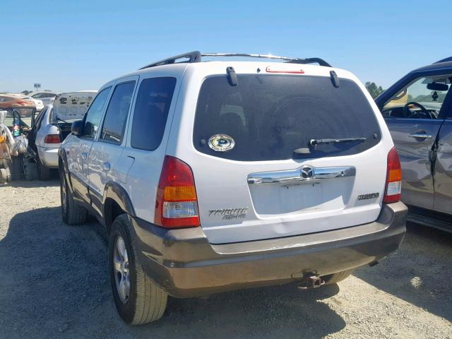 4F2YU08141KM26350 - 2001 MAZDA TRIBUTE LX WHITE photo 3