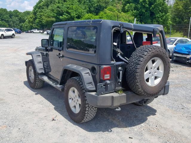 1J4AA2D11BL502818 - 2011 JEEP WRANGLER S BLACK photo 3